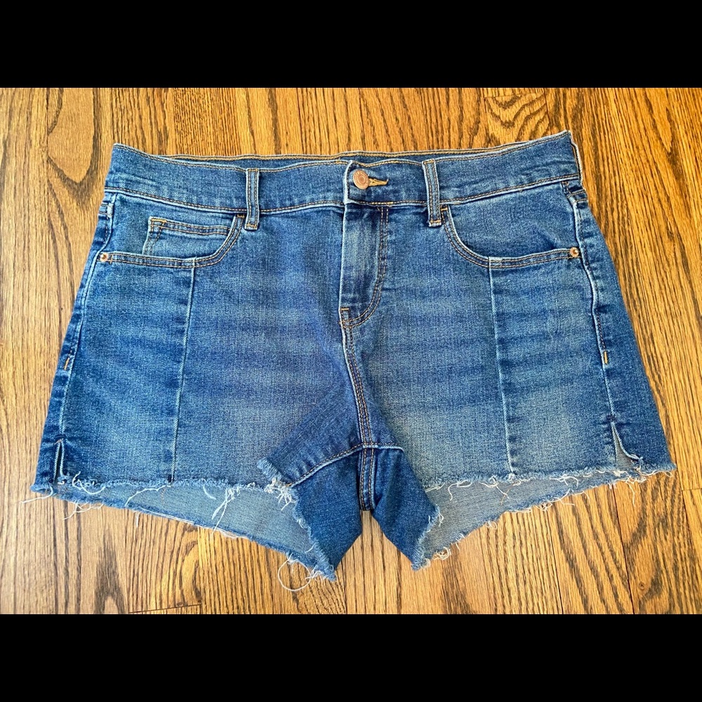 Denim Dark Wash Boyfriend Shorts